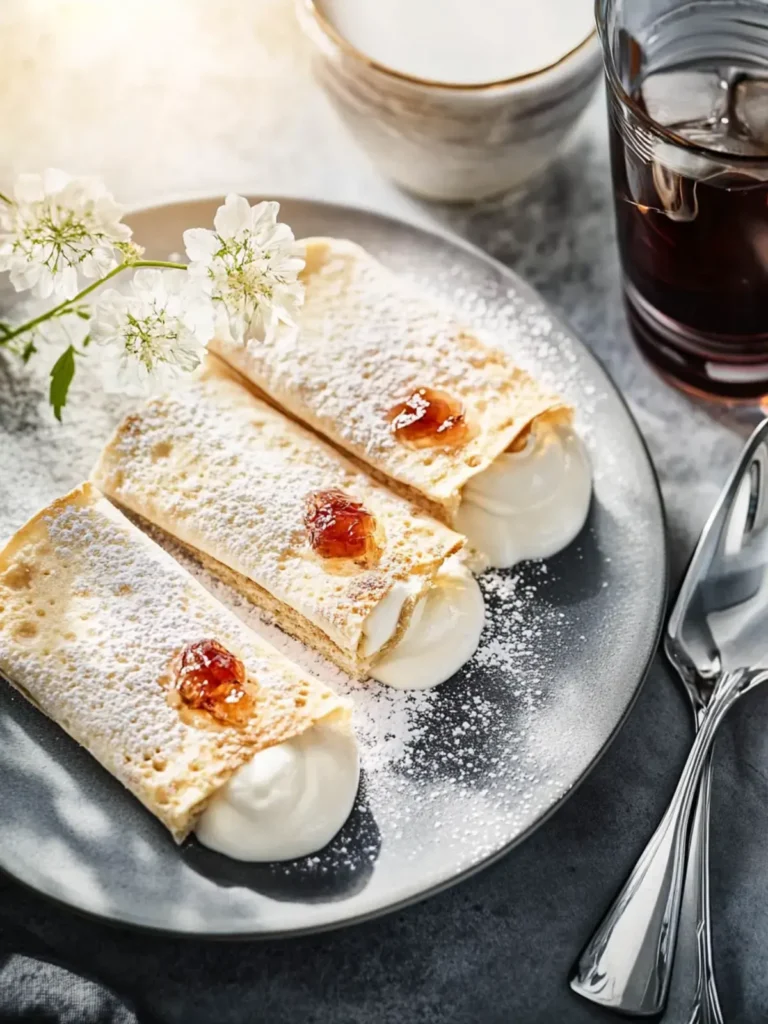Pfannkuchen mit Wodka und Milch