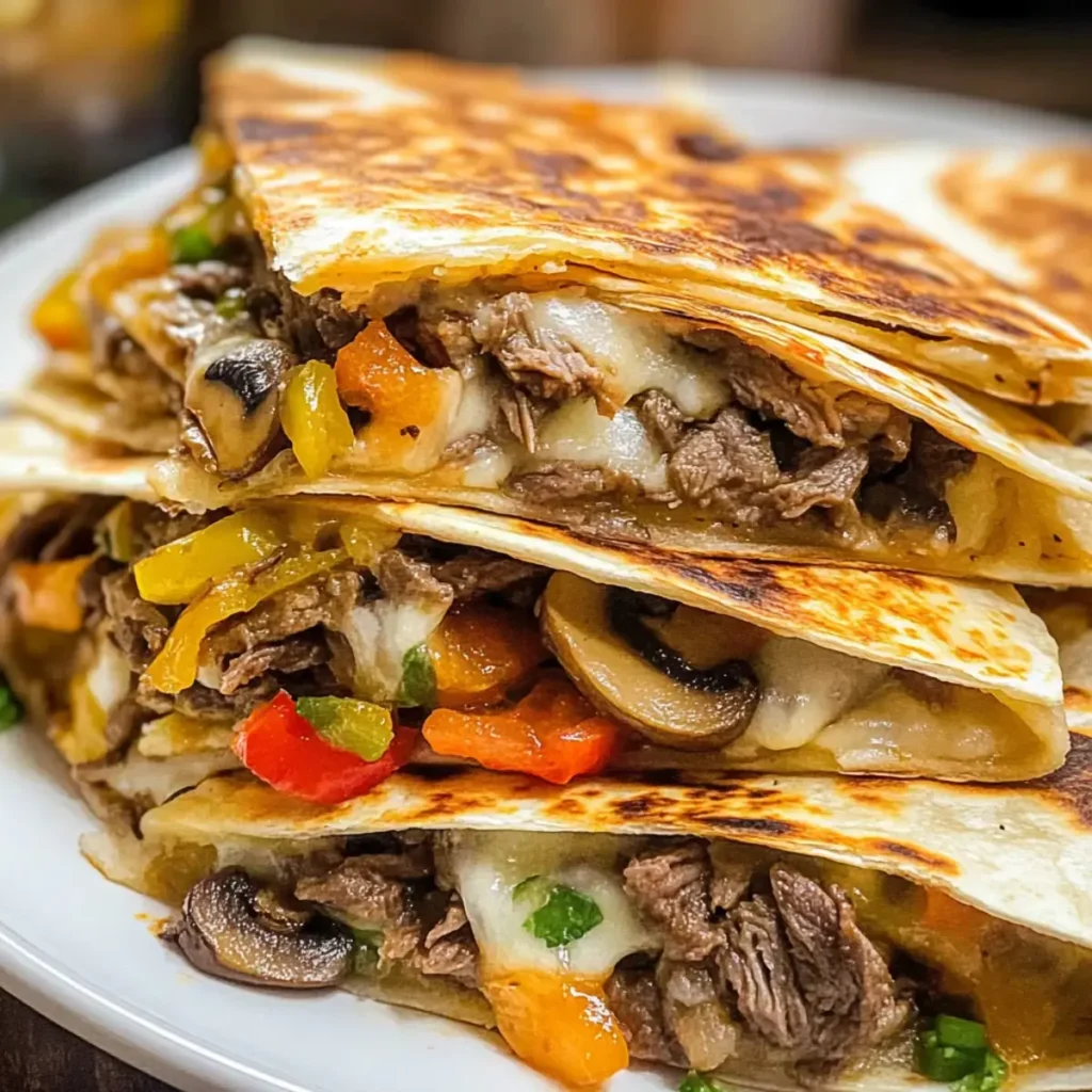 Philly Cheesesteak Quesadillas