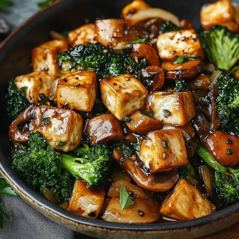 Pilz Tofu Pfanne Rezept