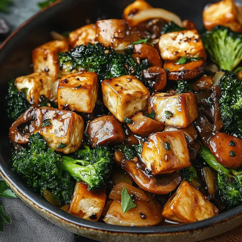 Pilz Tofu Pfanne Rezept
