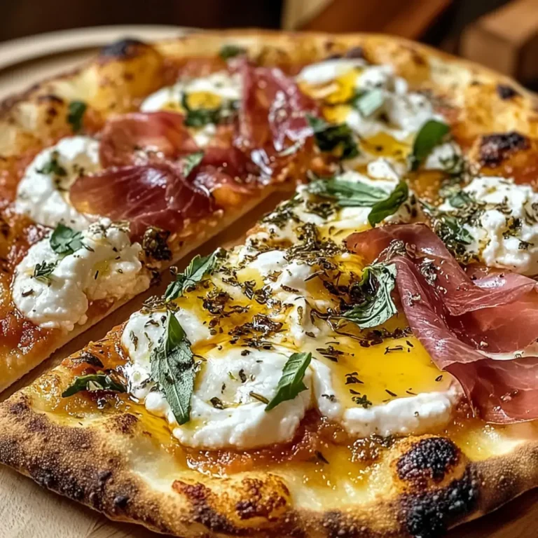Prosciutto Honig Burrata Pizza