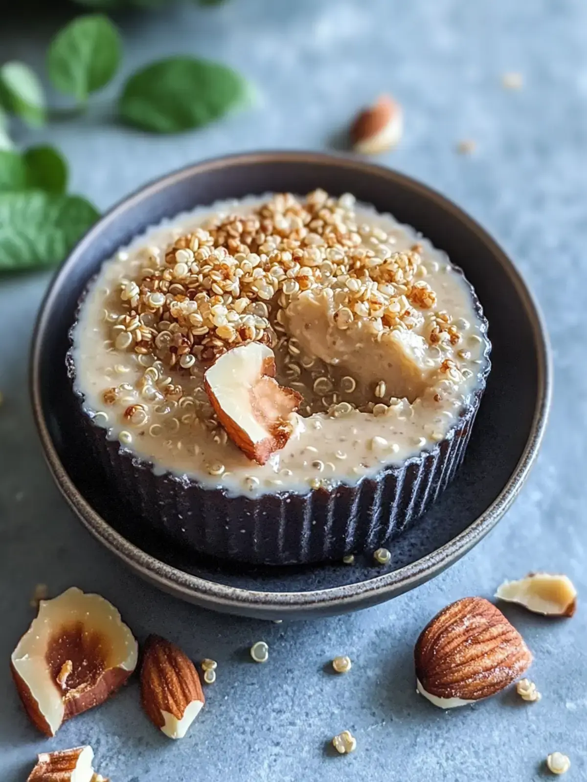 Quinoa Crunch Erdnussbutter Becher