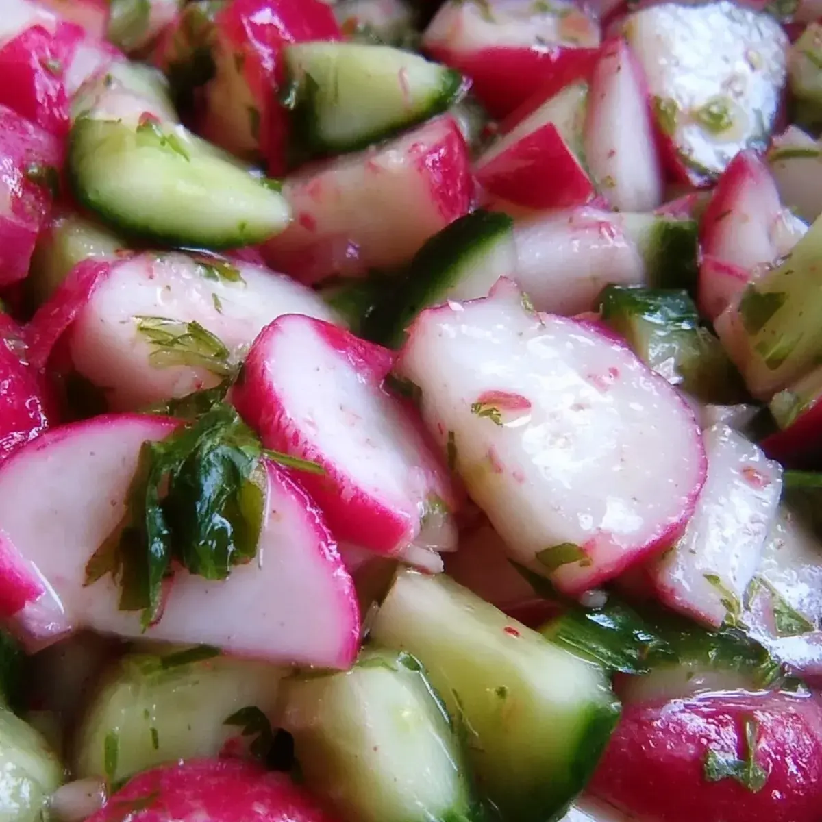 Radieschensalat mit Gurke