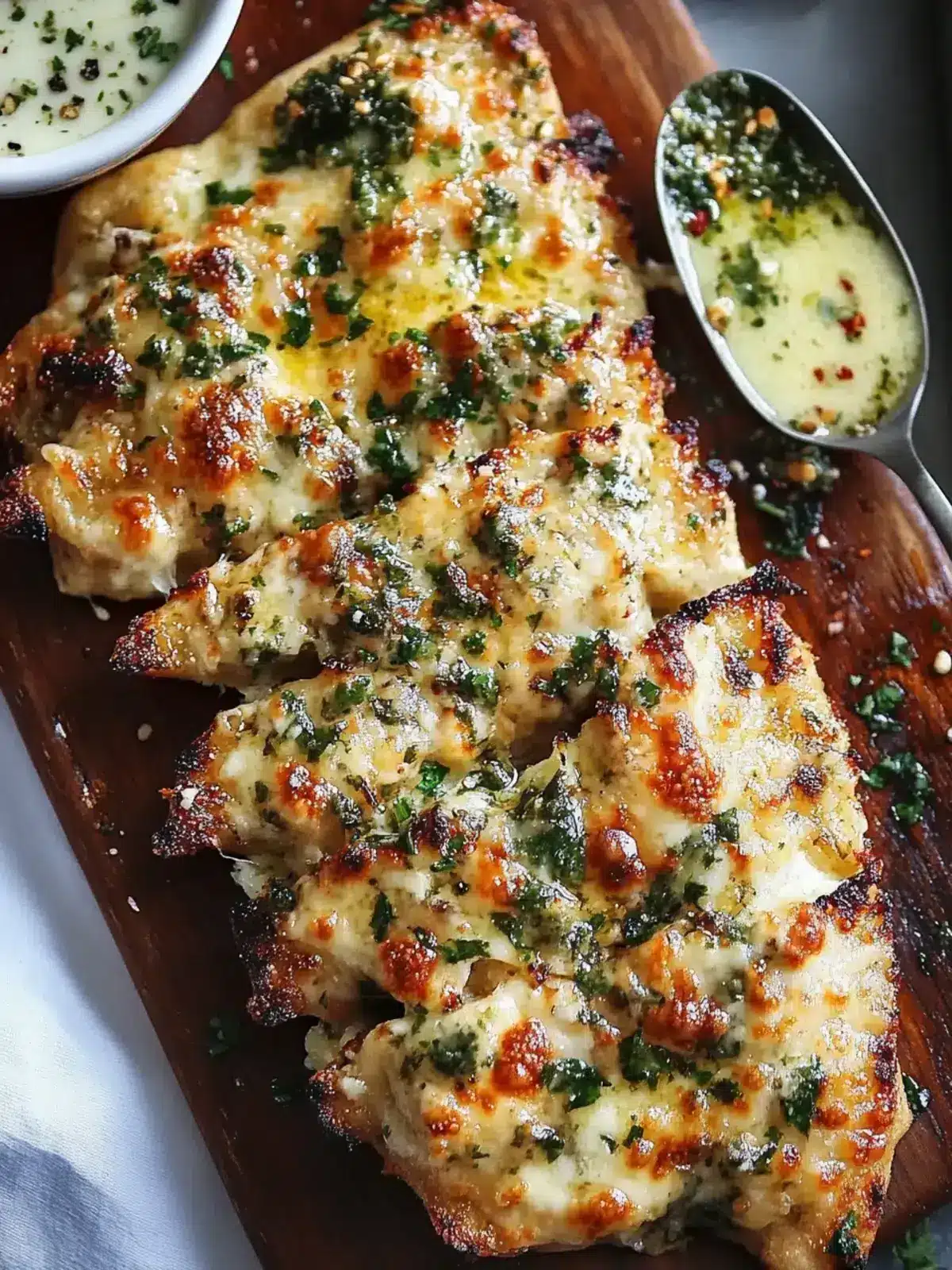 Ranch Knoblauch Parmesan Hähnchen Spieße
