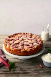 Rhabarber Puddingkuchen