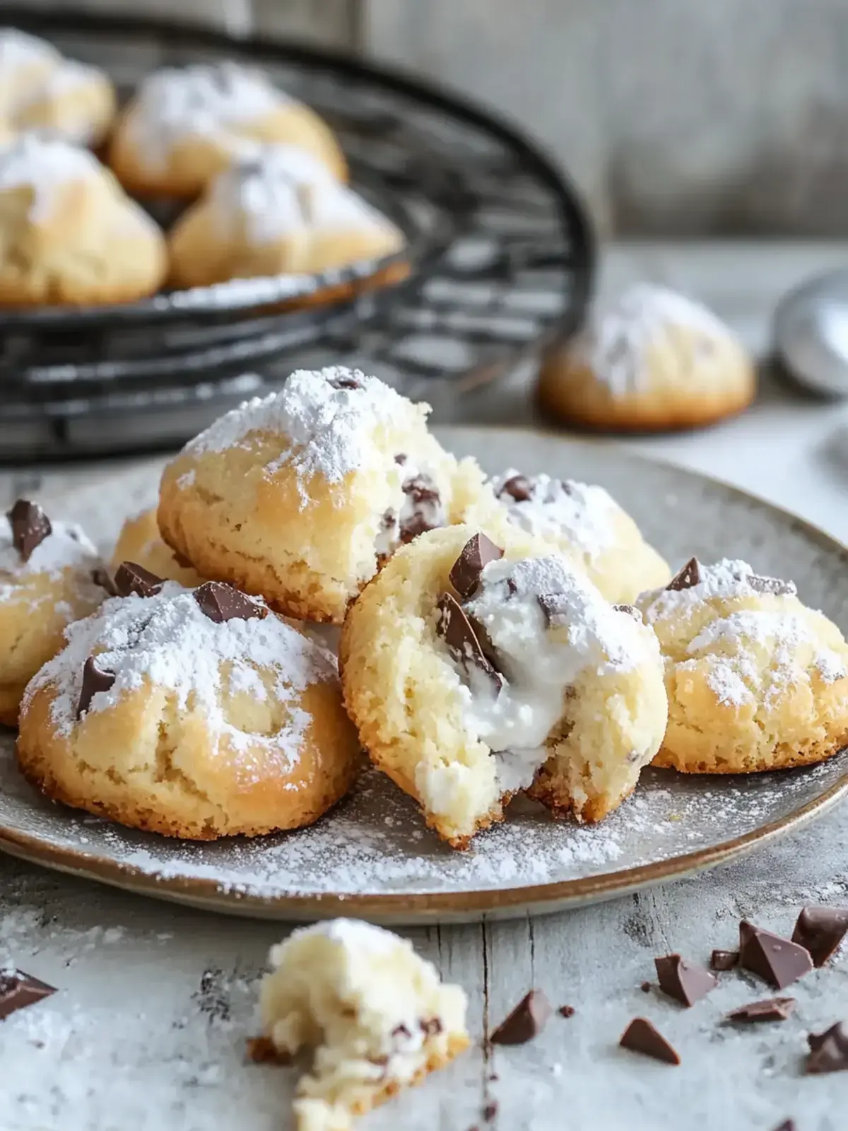 Ricotta Schokoladenstückchen Kekse