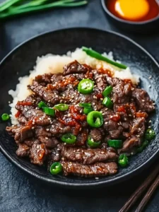 Schnelles Rinderhackfleisch Bulgogi: Geschmack in 25 Minuten
