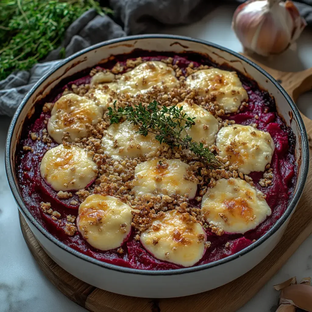 Rote Bete Gratin mit Ziegenkäse