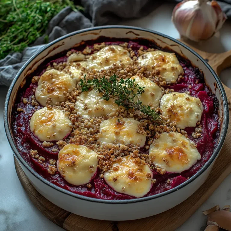 Rote Bete Gratin mit Ziegenkäse