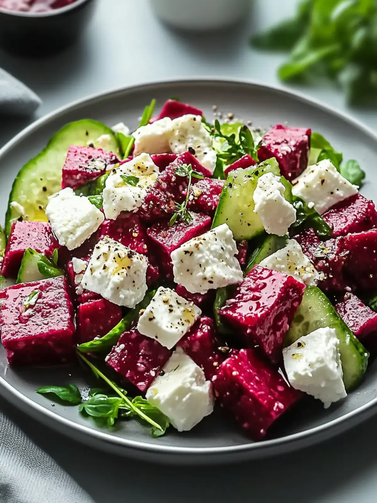 Rote Bete Salat mit Feta