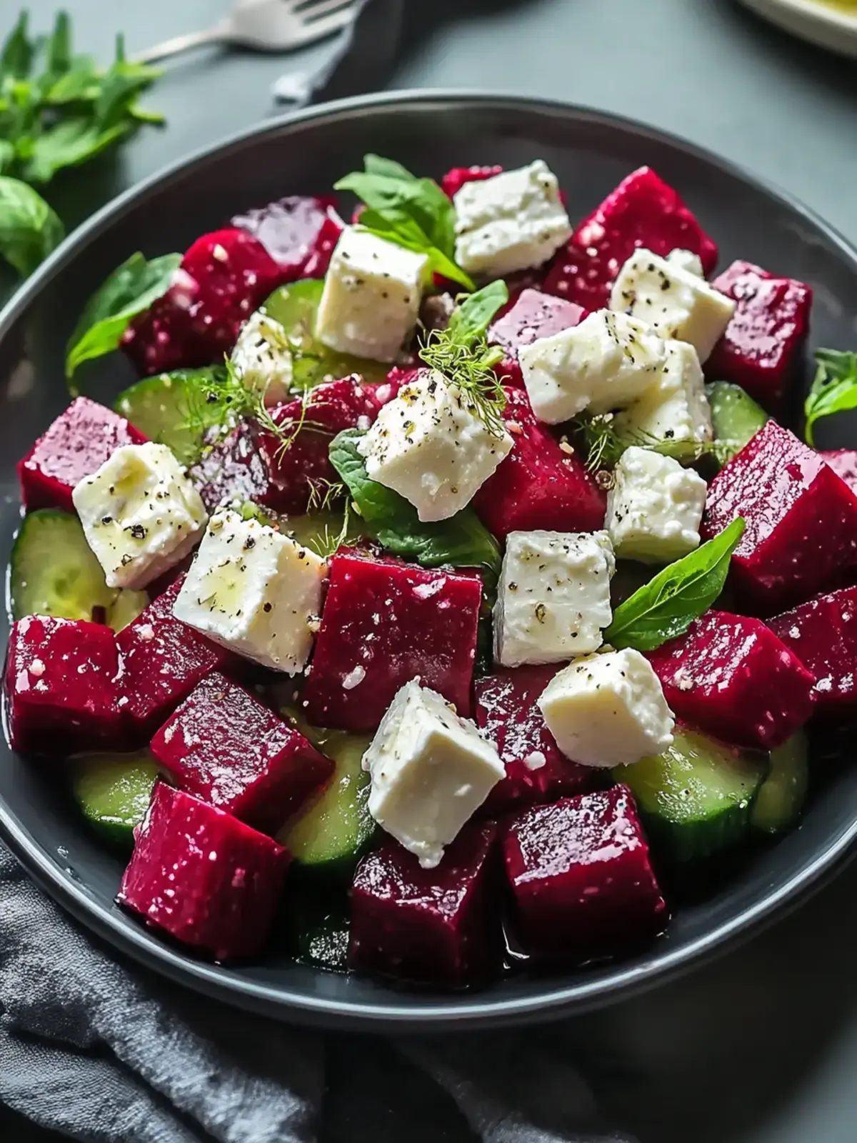 Rote Bete Salat mit Feta