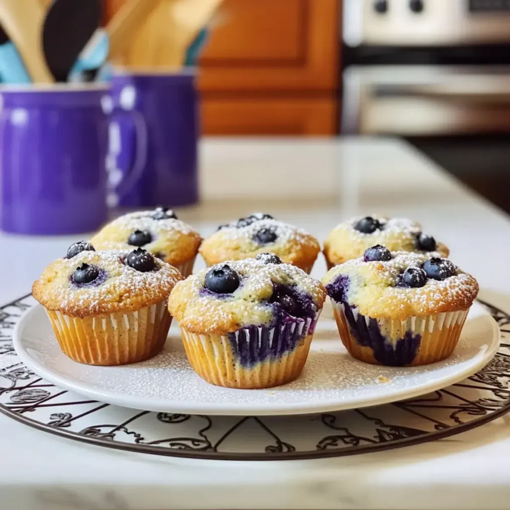 Sauerteig Heidelbeer Muffins