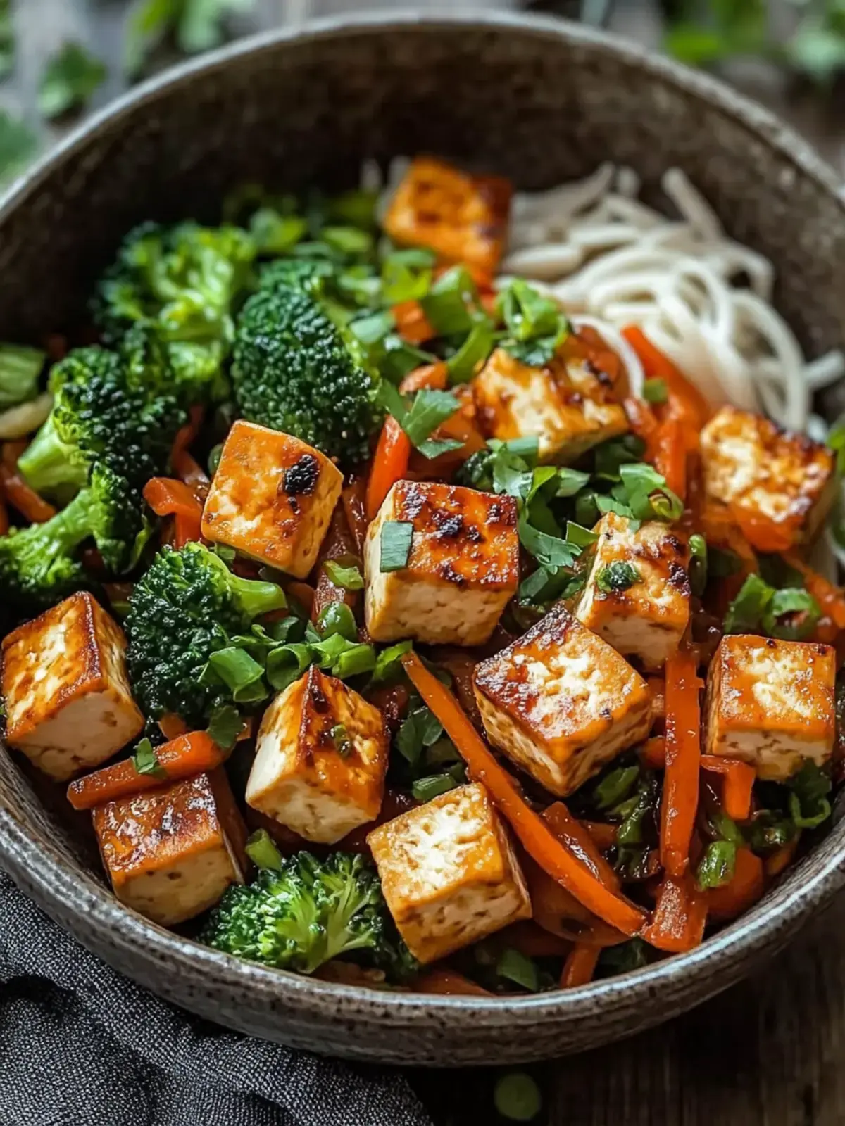 Schnelle und einfache Tofu-Pfanne mit Gemüse