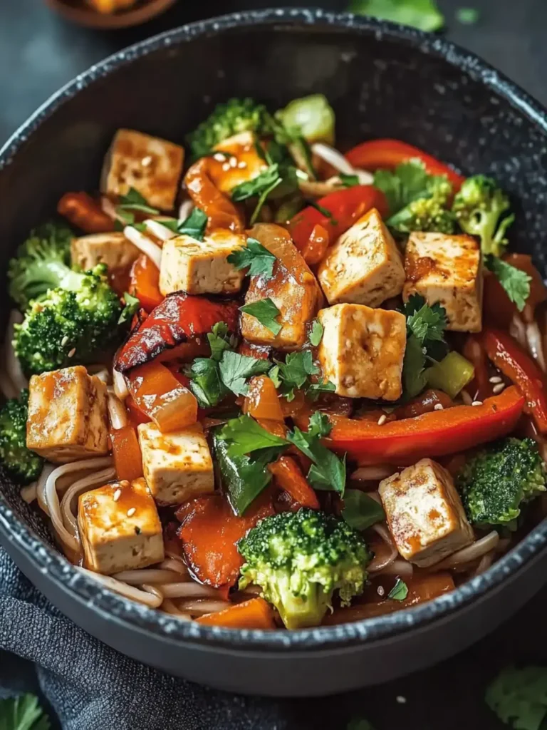 Schnelle und einfache Tofu-Pfanne mit Gemüse
