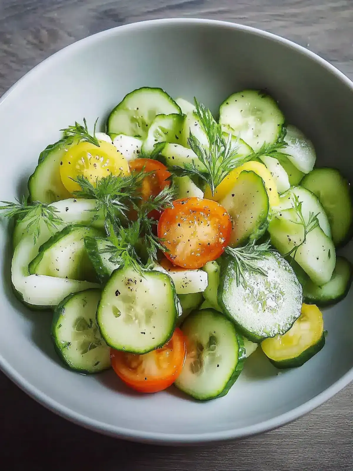 Schneller Gurkensalat