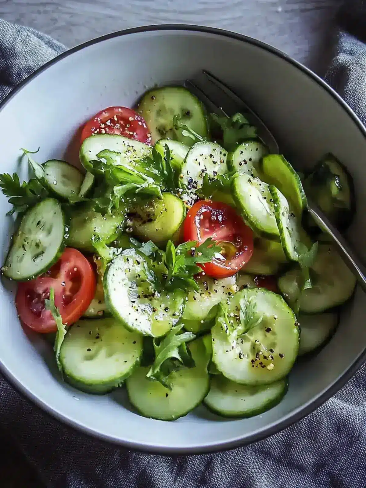 Schneller Gurkensalat