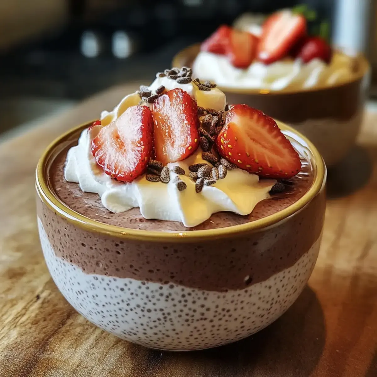 Schokoladen-Chia-Protein-Pudding