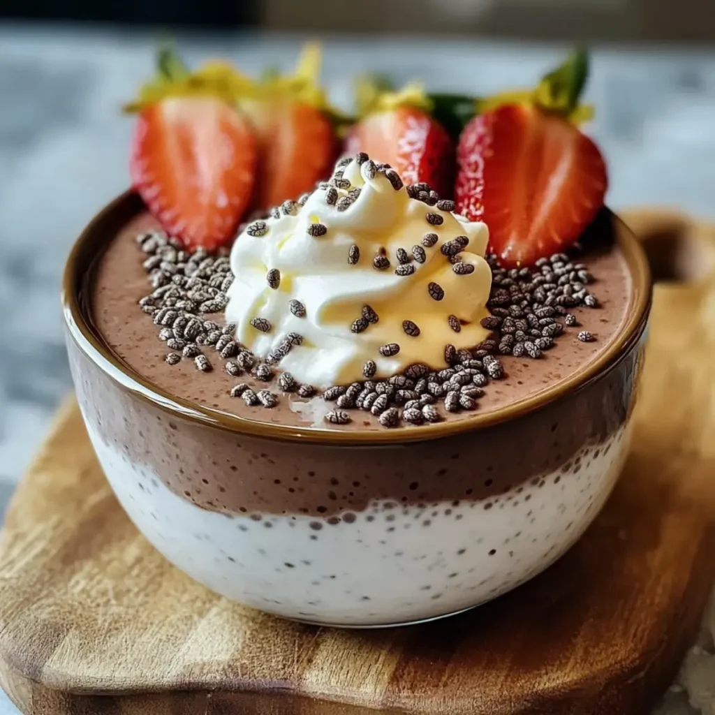 Schokoladen-Chia-Protein-Pudding