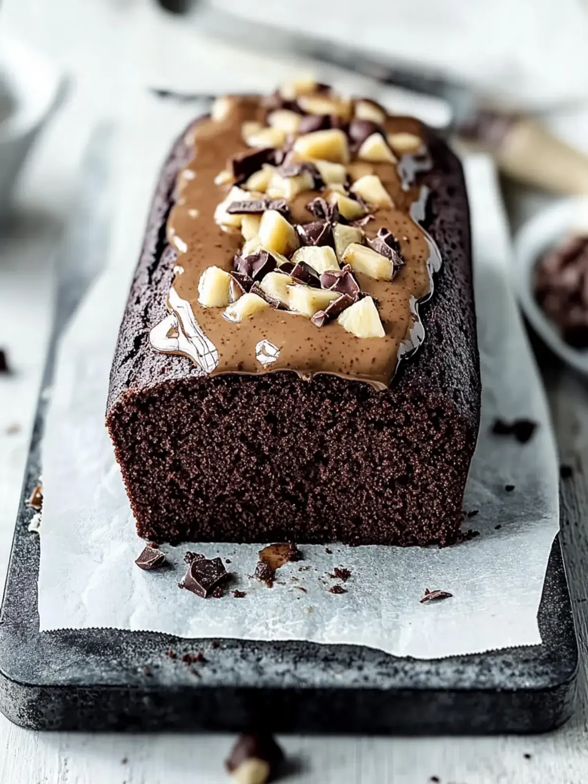 Schokoladen Erdnussbutter Bananenbrot