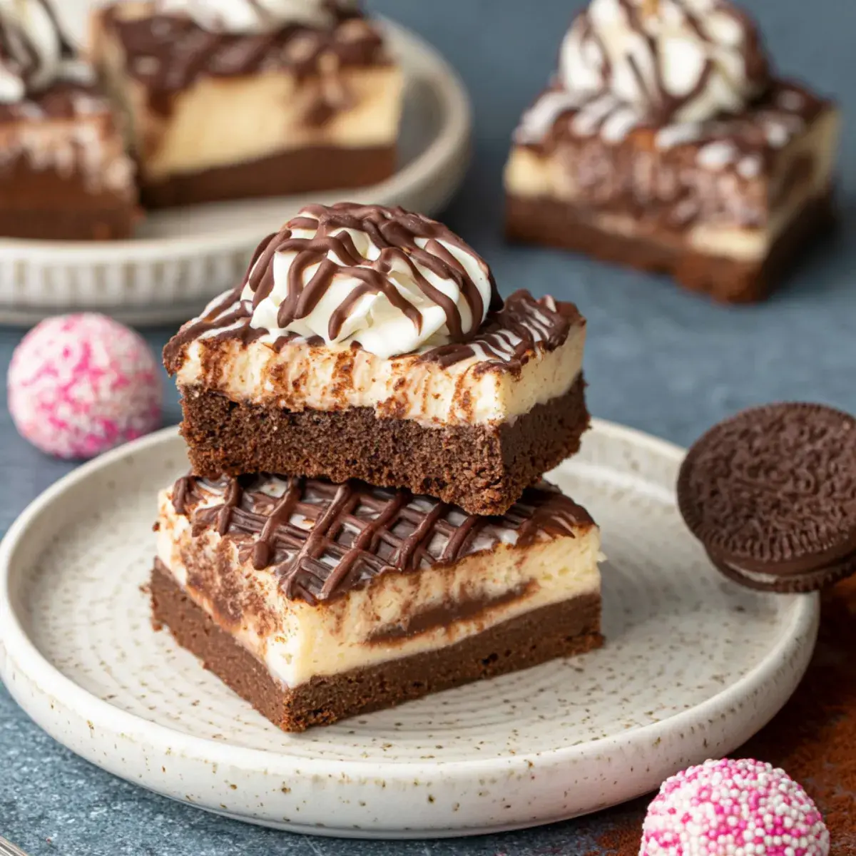 Schokoladige Cheesecake Happen