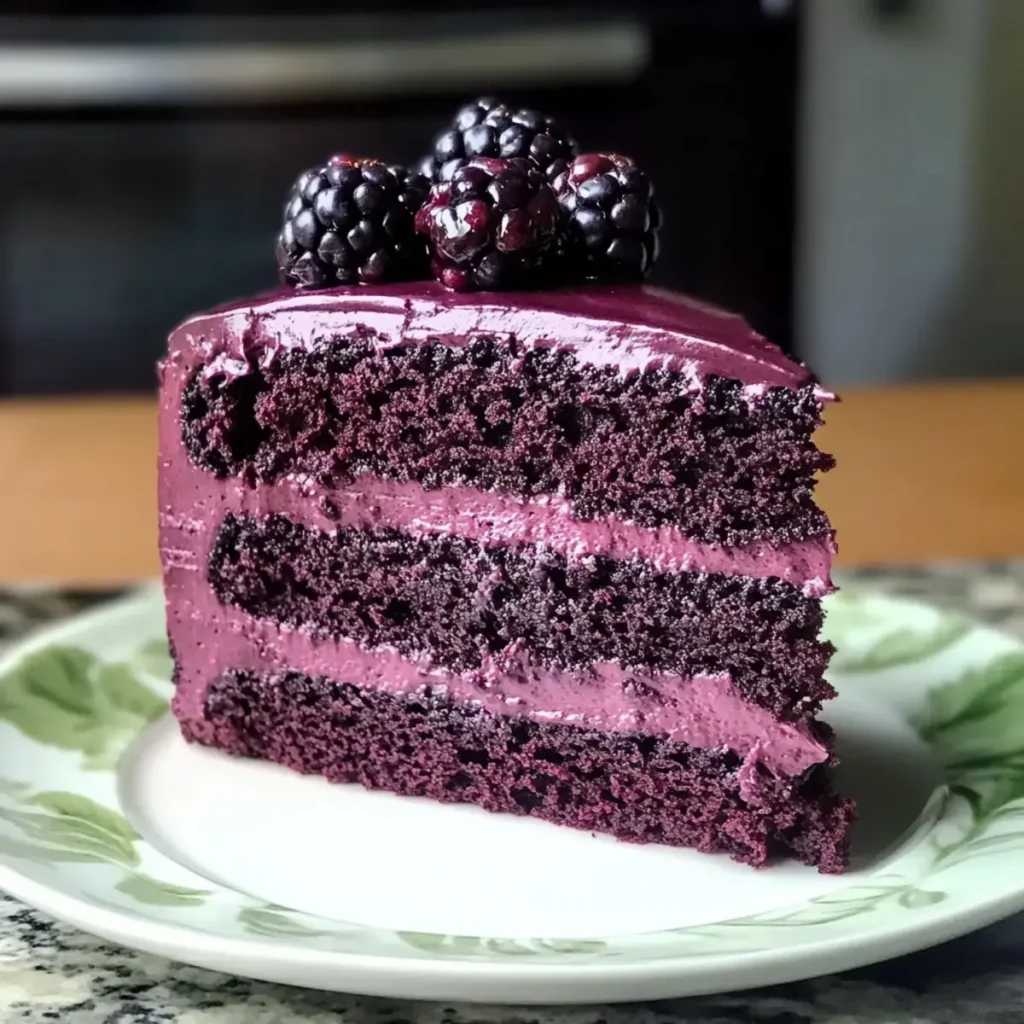 Schwarze Johannisbeer-Velvet-Kuchen