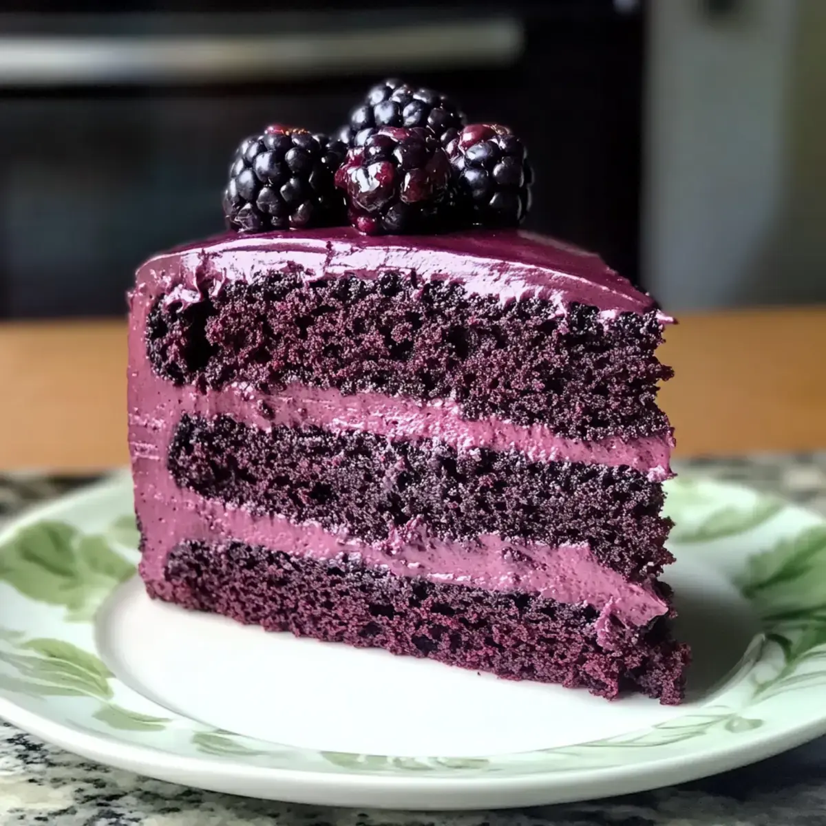 Schwarze Johannisbeer-Velvet-Kuchen