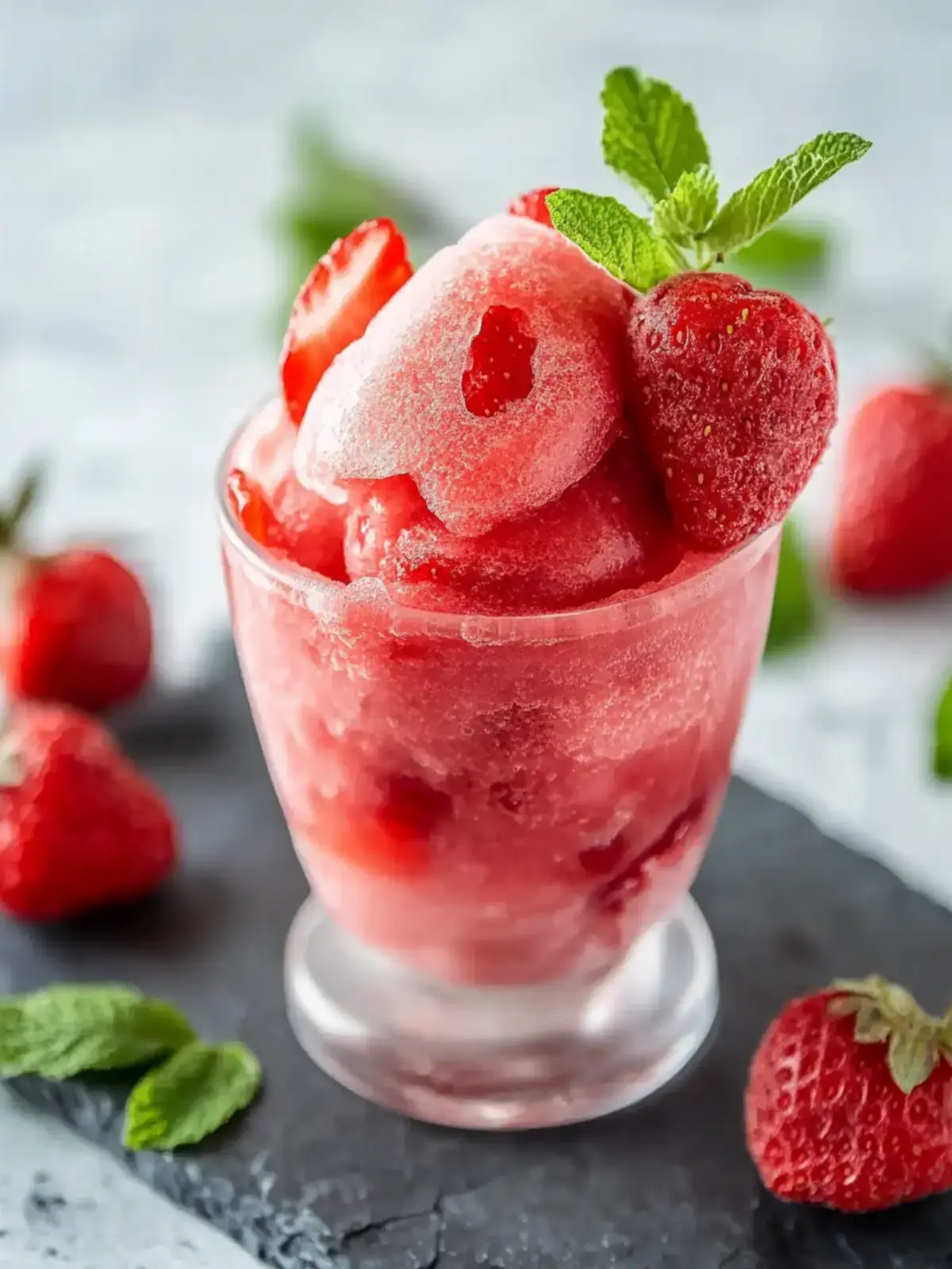 Selbstgemachtes Slush-Eis
