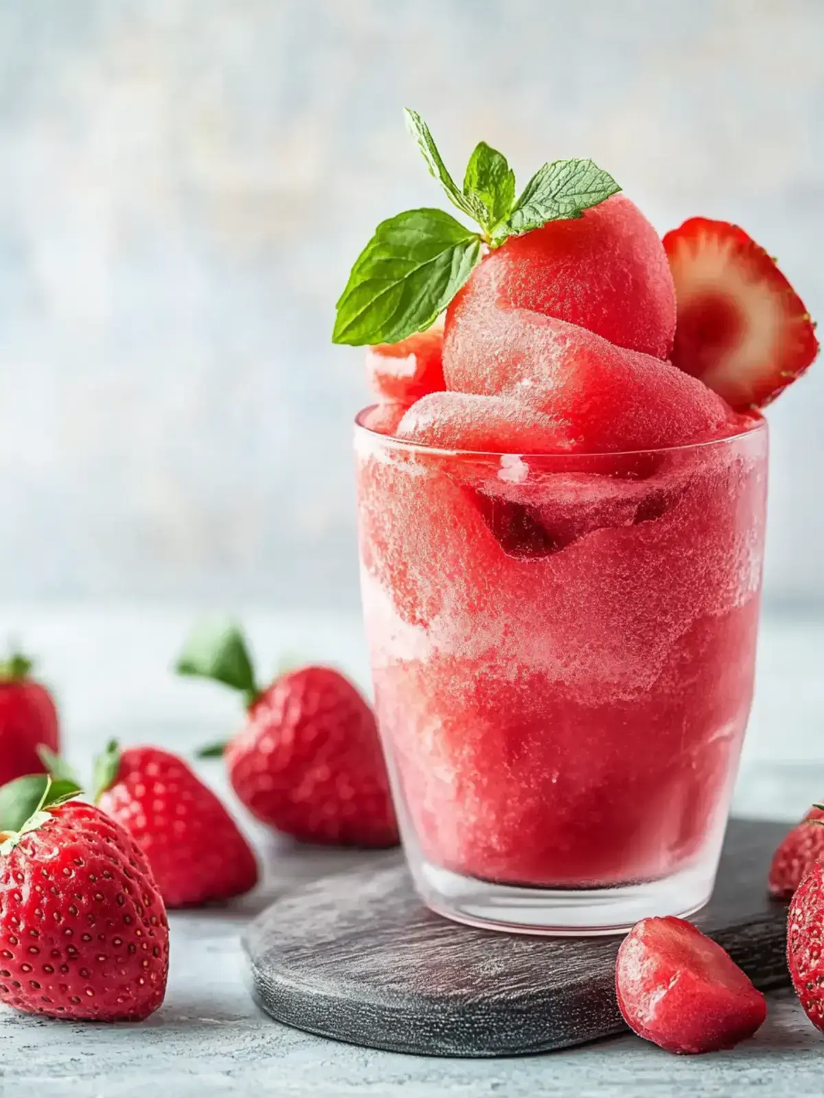 Selbstgemachtes Slush-Eis