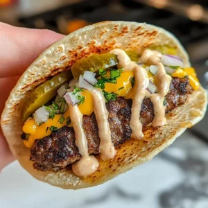 Saftige Smash Burger Tacos