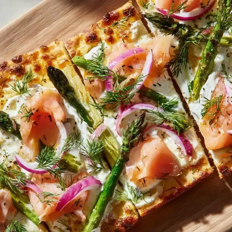 Spargel Flammkuchen