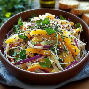 Erfrischender Spitzkohl Mango Salat