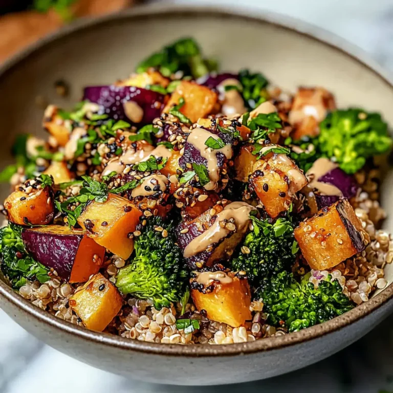 Süßkartoffel Quinoa Salat mit Miso