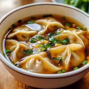 Wärmende Teigtaschen Suppe