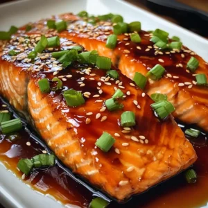 Teriyaki-Lachs aus dem Ofen in Alufolie