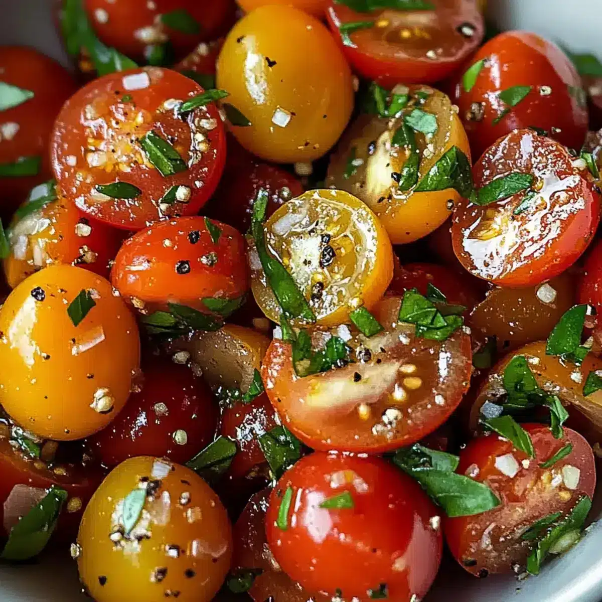 Tomaten Knoblauch Salat