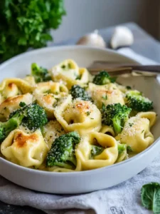 Schneller Tortellini Auflauf Vegetarisch mit Brokkoli