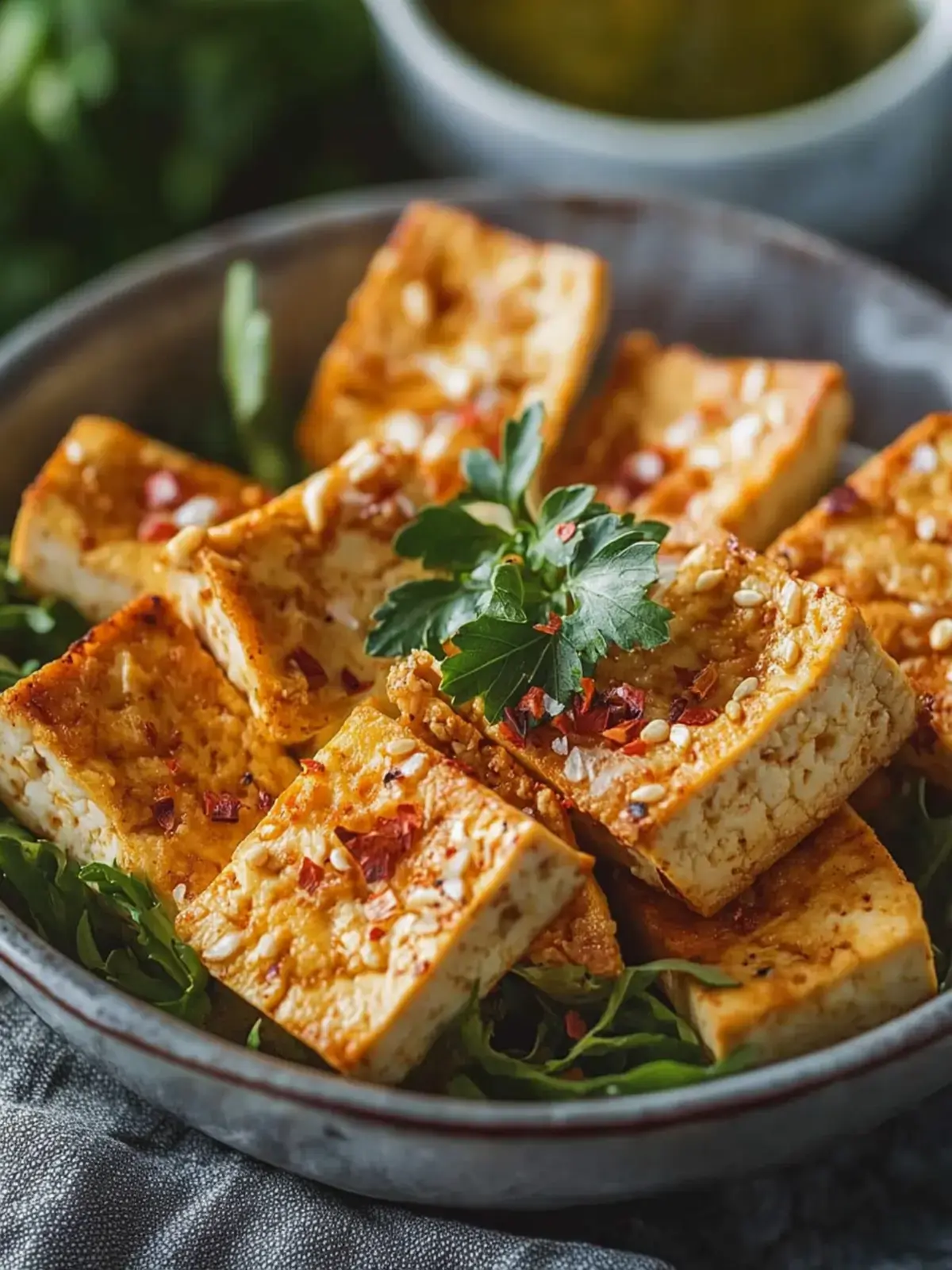 Vegane Tofu Crunchlings