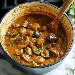 Veganer Lauch-Pilz-Gulasch