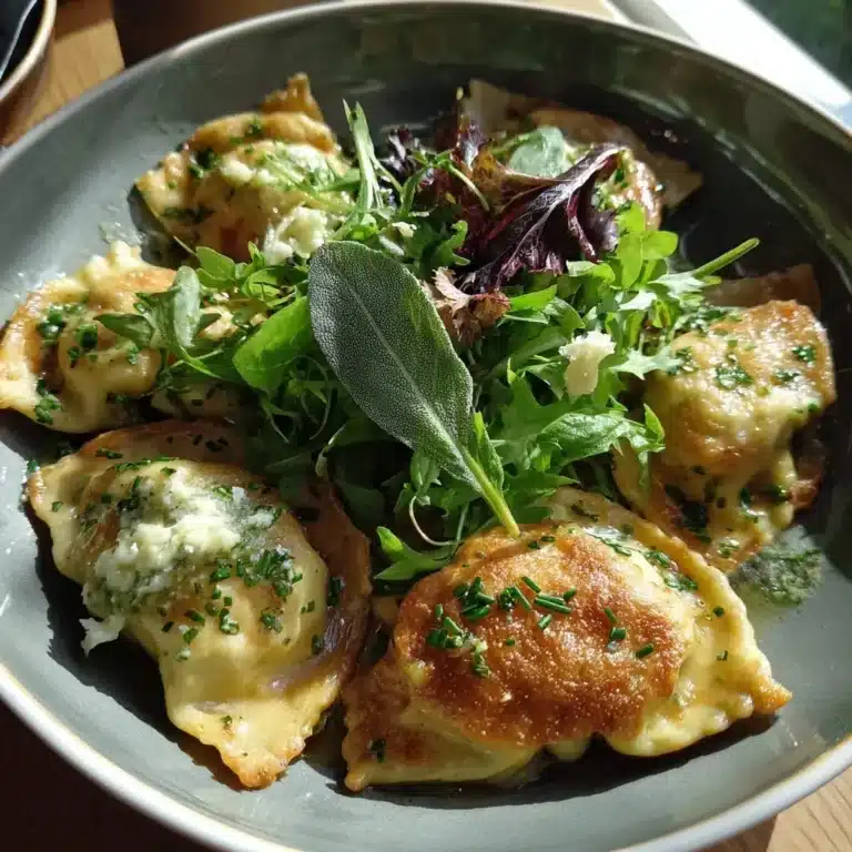 Vegetarische Maultaschen Salbeibutter
