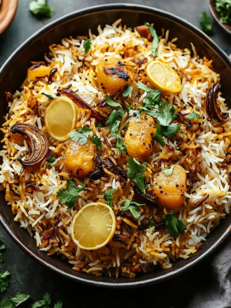 Vegetarisches Biryani Reis