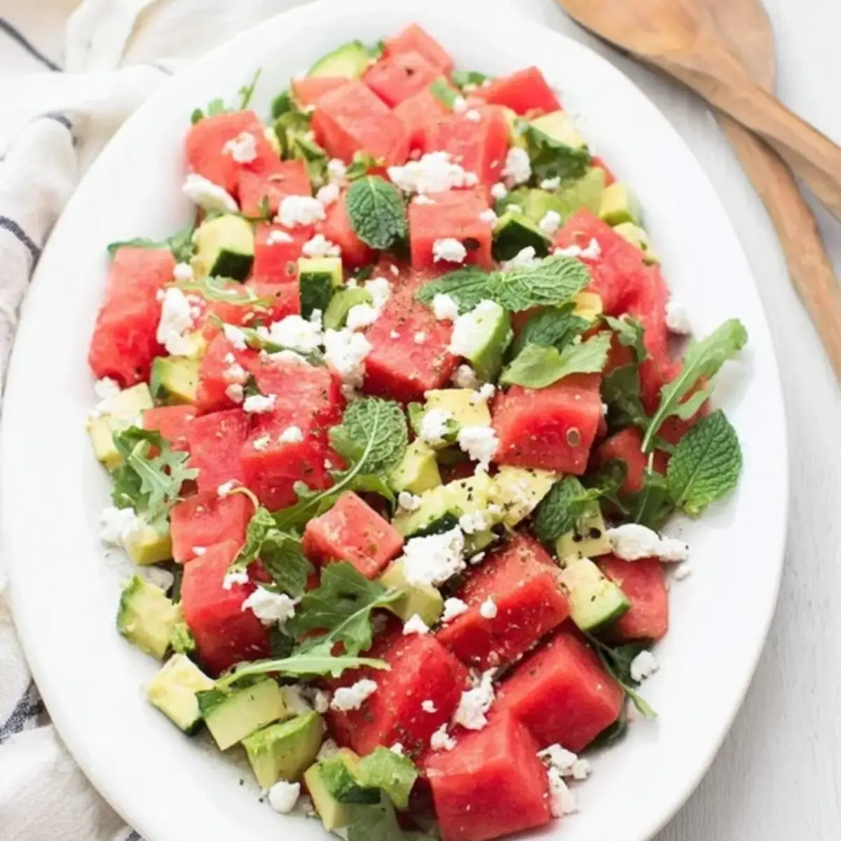 Wassermelonensalat mit Feta