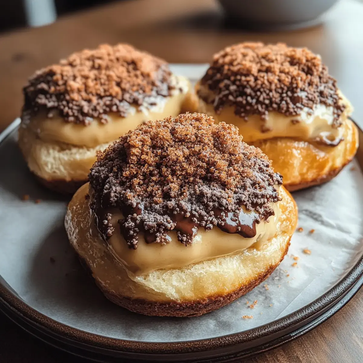 Winter Kaffee Brioche Brötchen