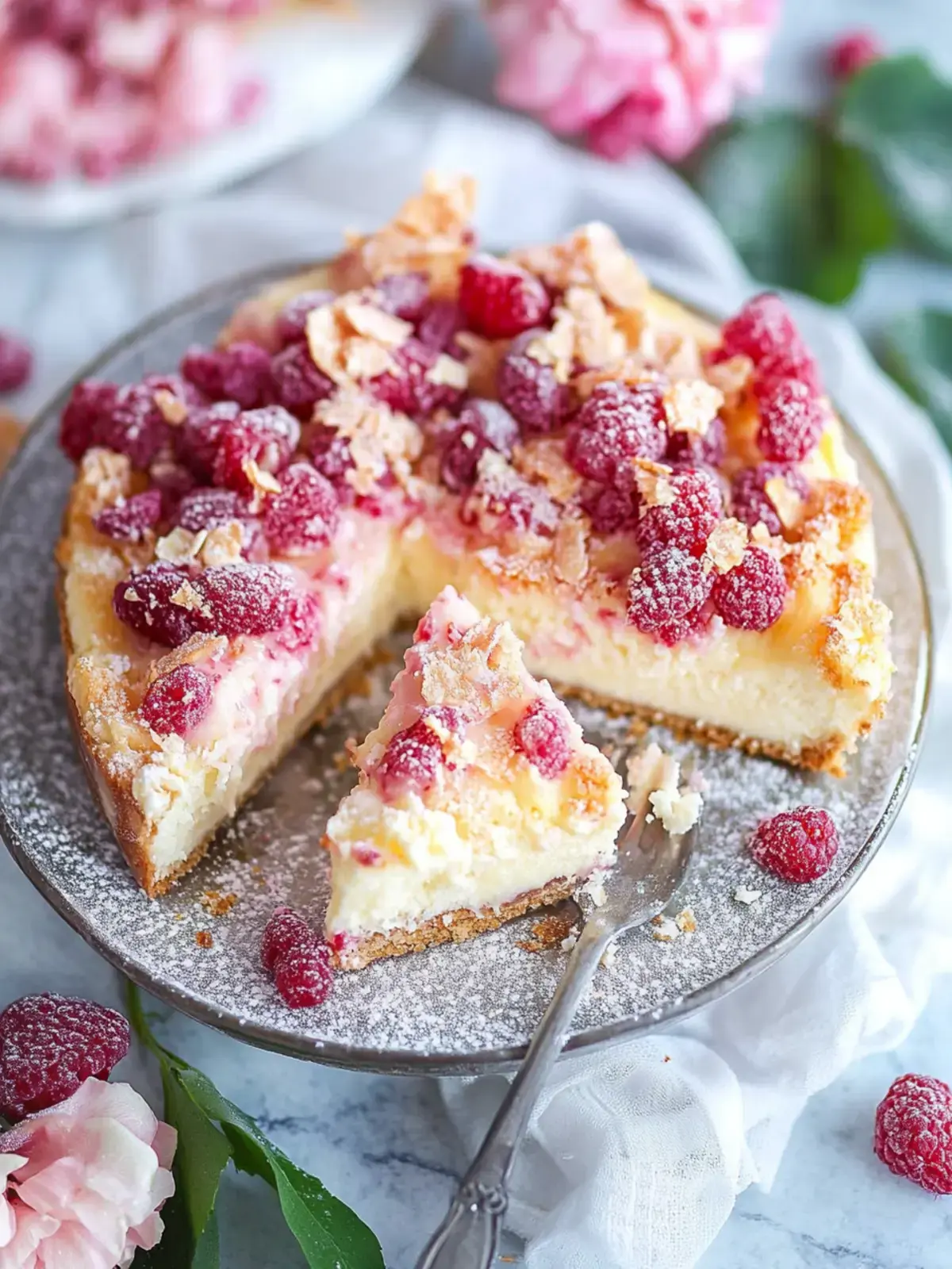 Zauberkuchen mit Pudding und Rhabarber
