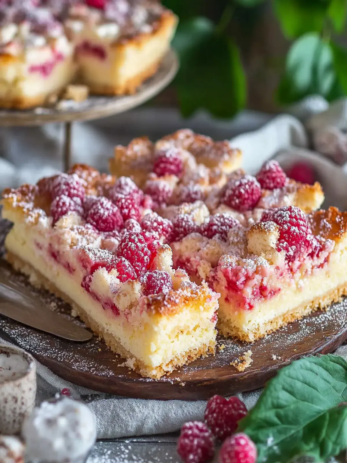 Zauberkuchen mit Pudding und Rhabarber