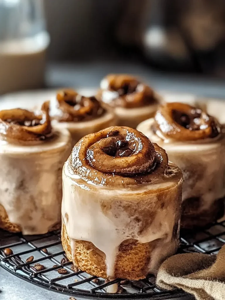 Zimtschnecken mit Kaffeeglasur