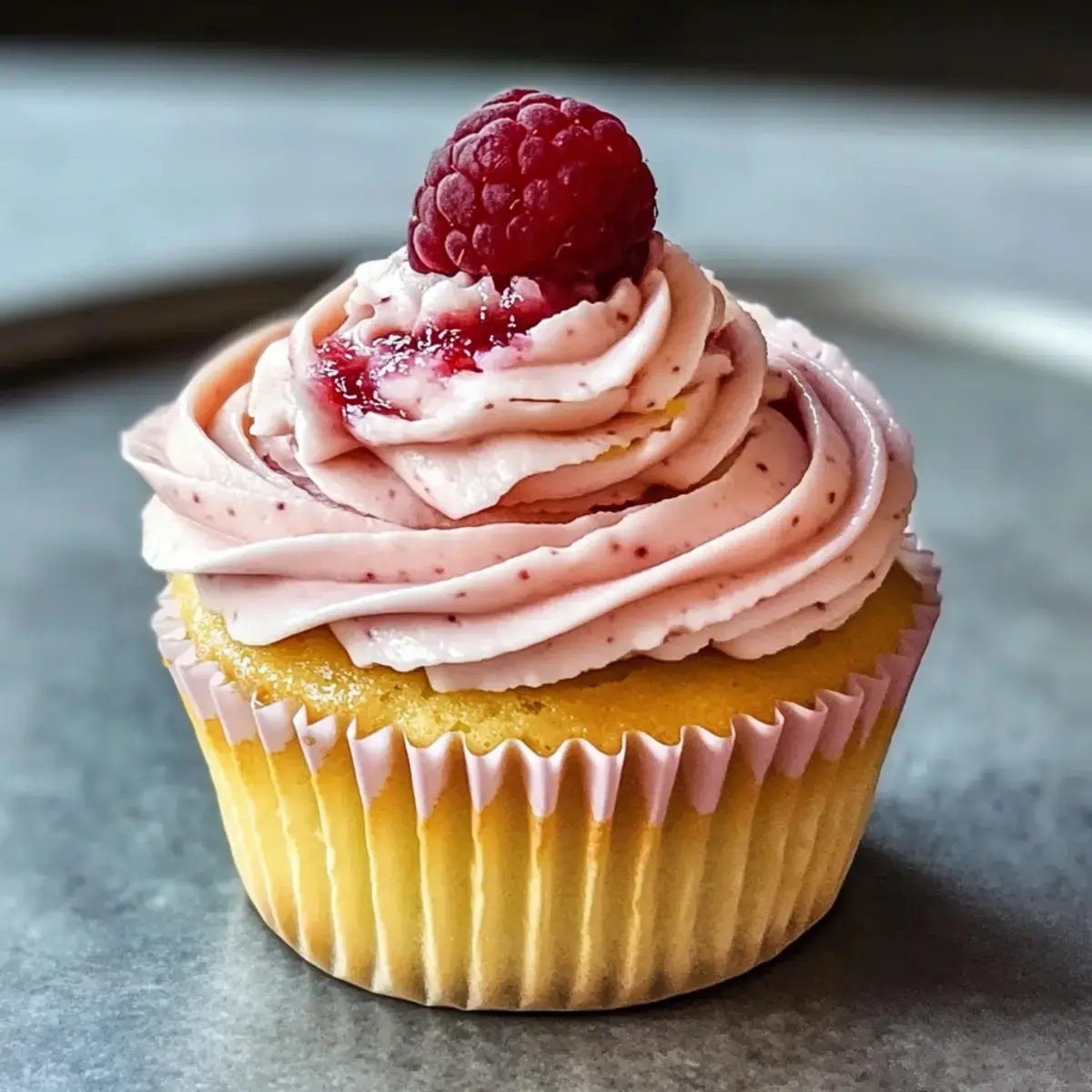 Zitronen Himbeer Cupcakes