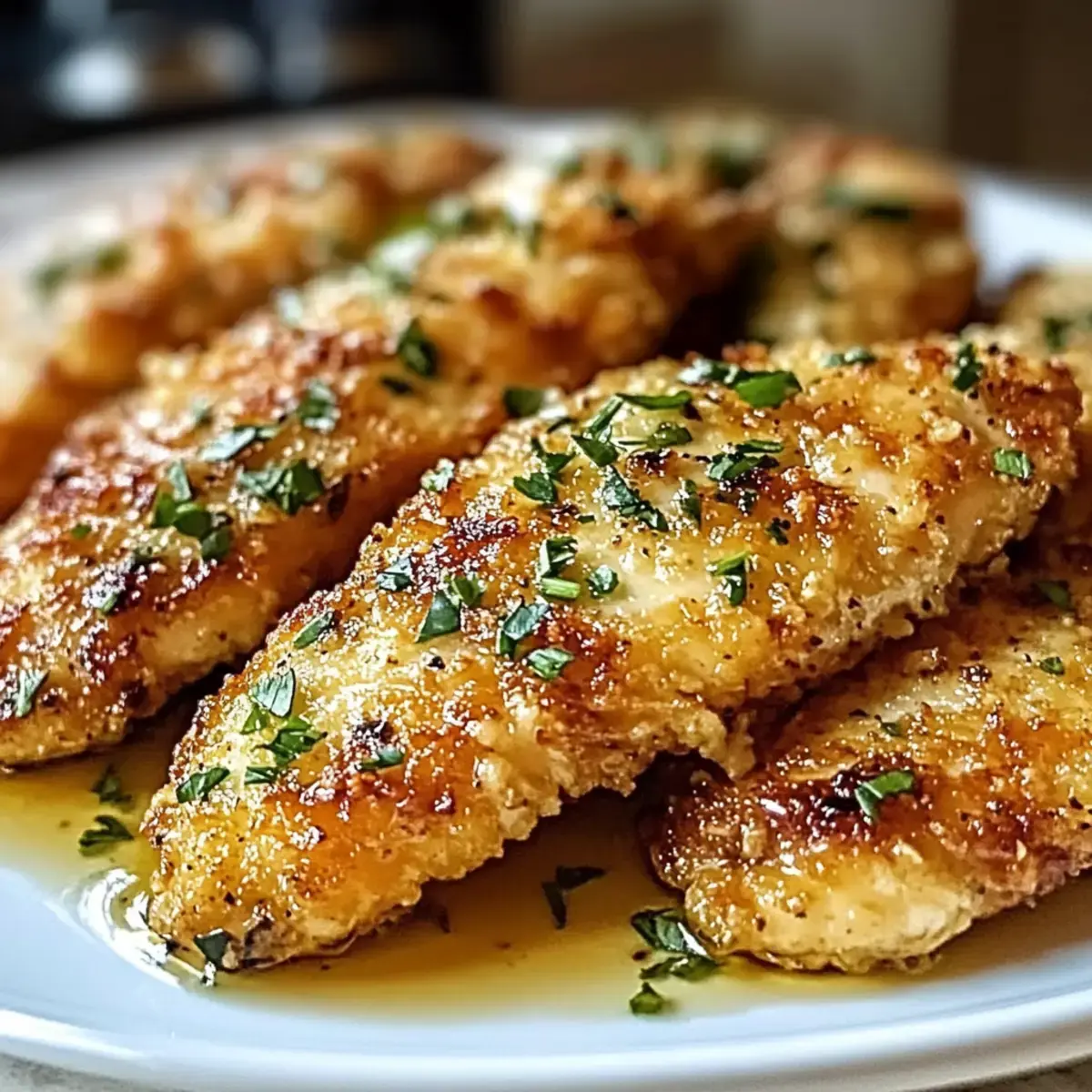 Zitronen-Knoblauch-Parmesan-Hühnchen-Nuggets