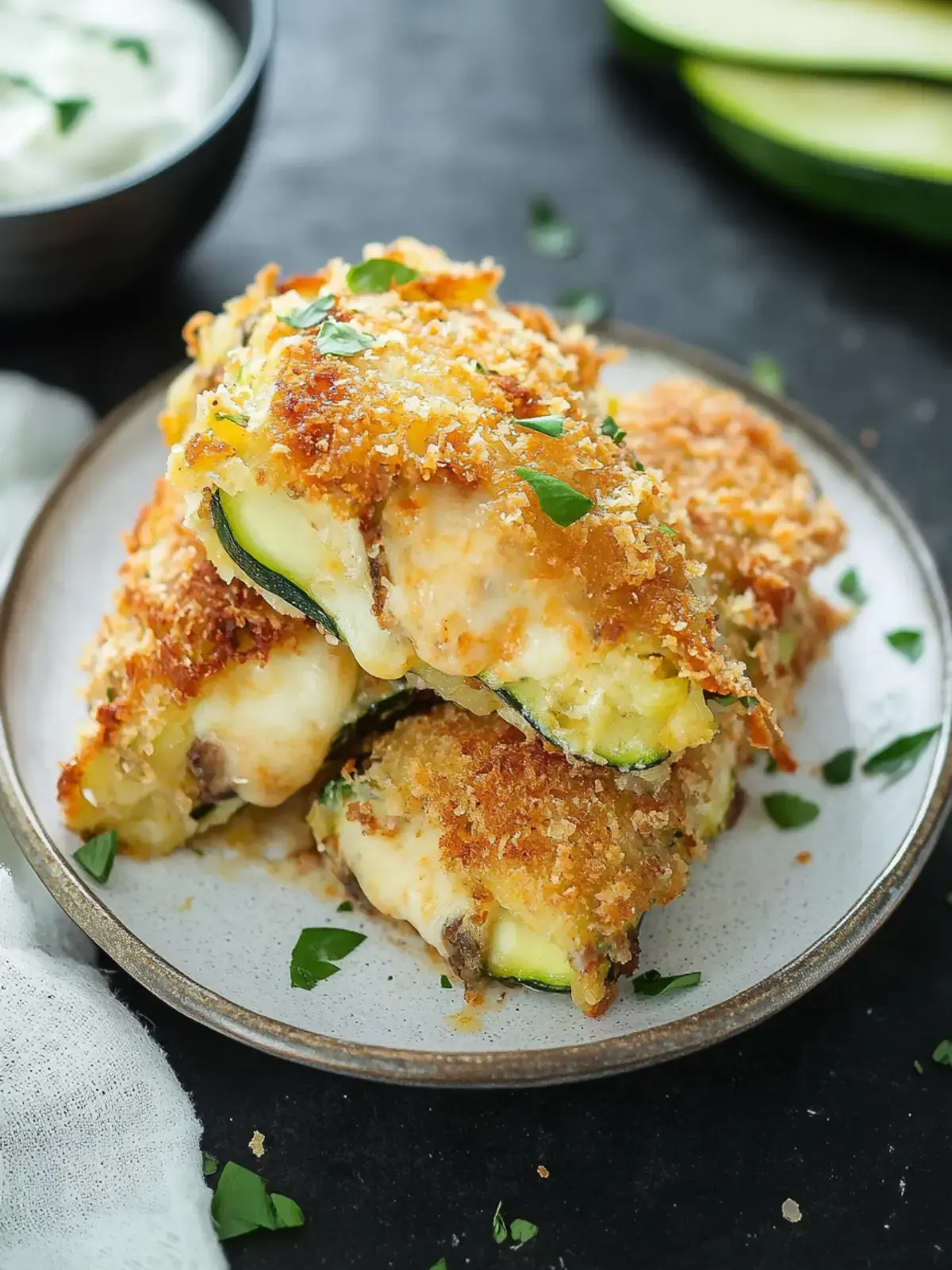 Zucchini Cordon Bleu