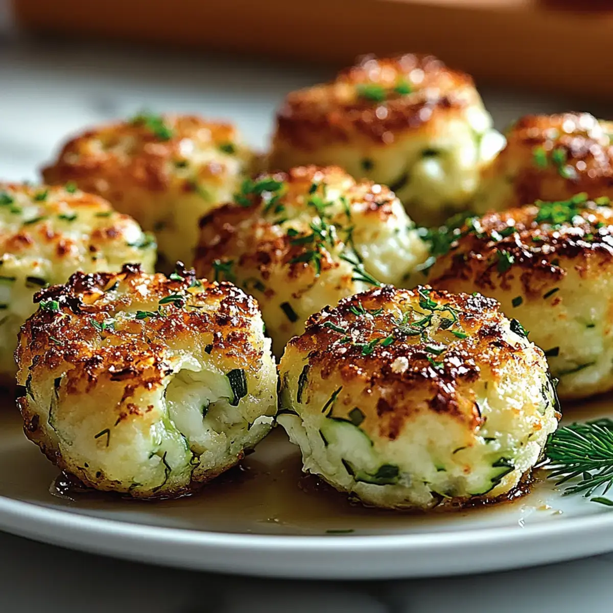 Zucchini Feta Bällchen