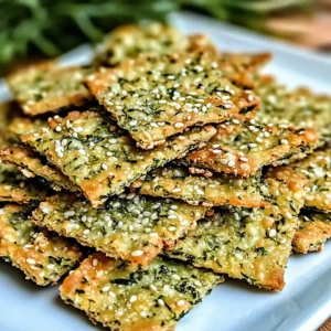 Gesunde Zucchini-Kräcker mit Kräutern
